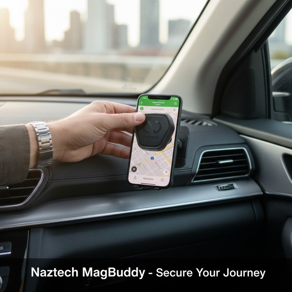 Naztech MagBuddy Phone Mount Universal Black New Magnetic Anywhere Elite Series